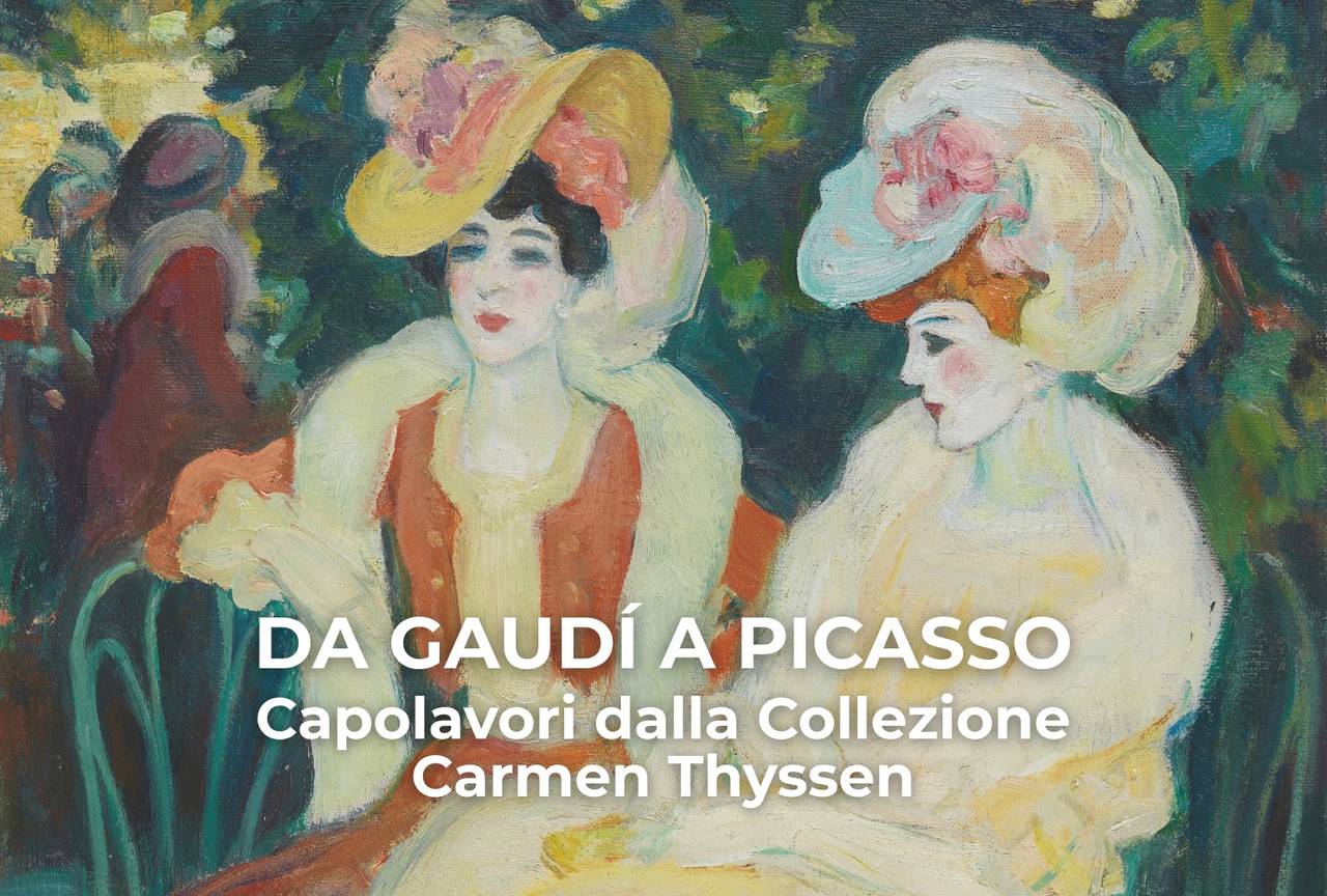 Poster for the exhibition Da Gaudí a Picasso in Bologna