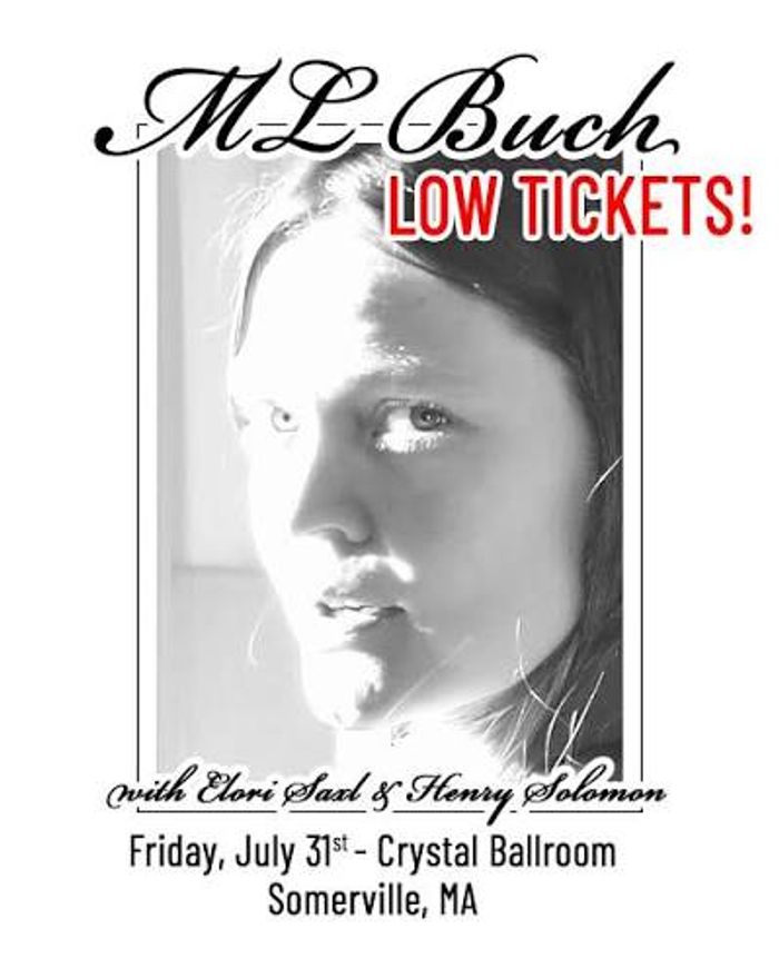 ML Buch at Crystal Ballroom w/ Elori Saxl + Henry Solomon