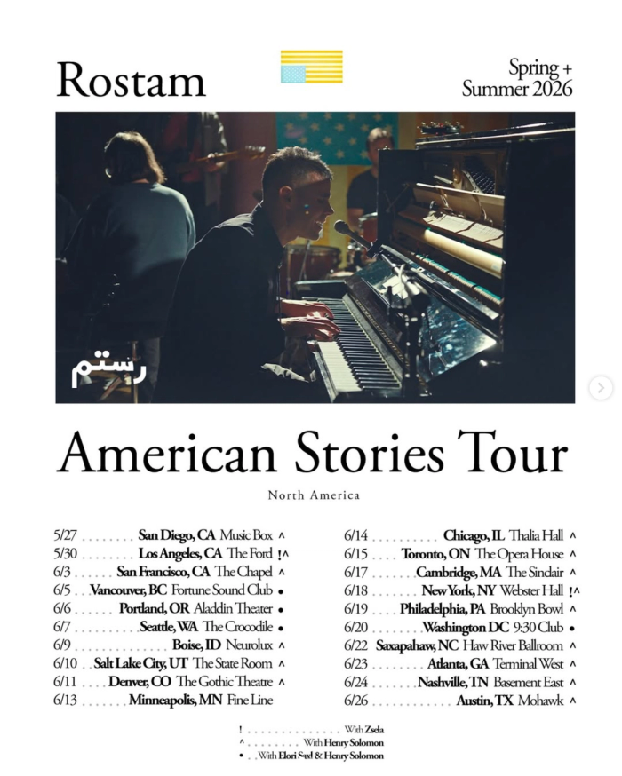 Rostam American Stories Tour