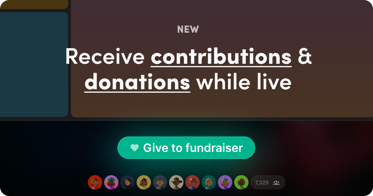Donations and contributions button