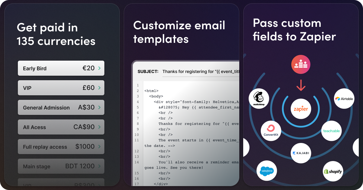 Get paid in 135 currencies, customizable email templates, and more! customer changelog photo