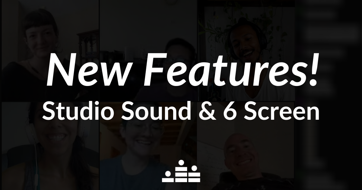 New features! Studio Sound and 6 screen blog post image