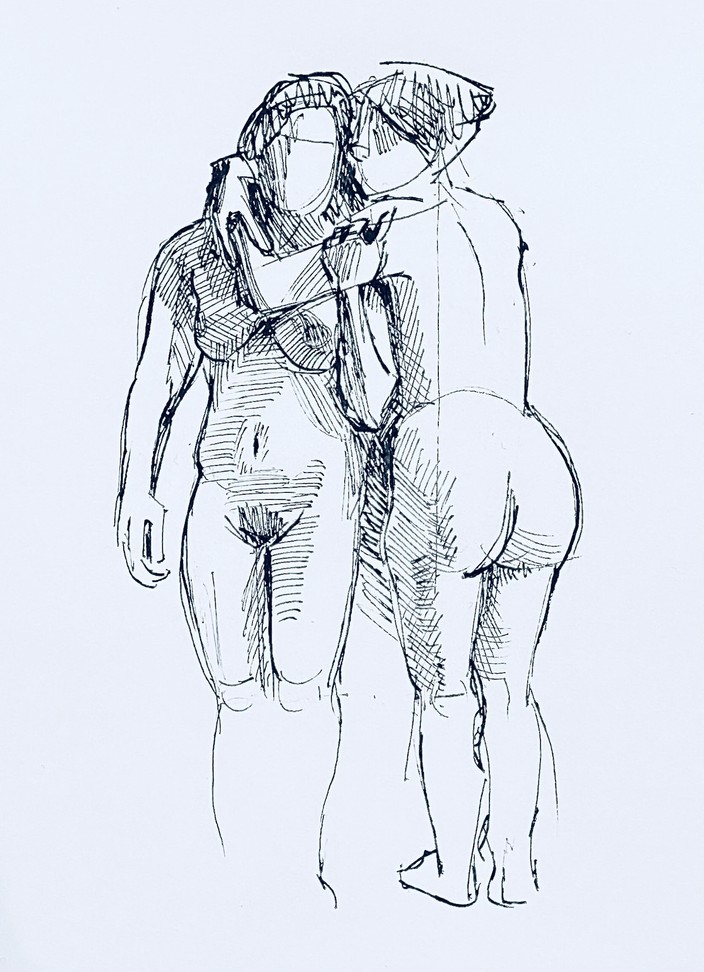 Figure drawing sketch