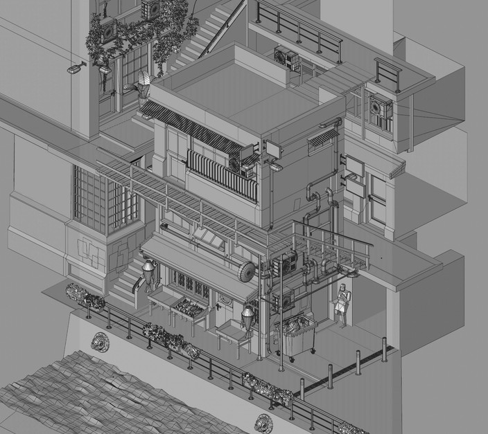 Screenshot of Cinema 4D viewport