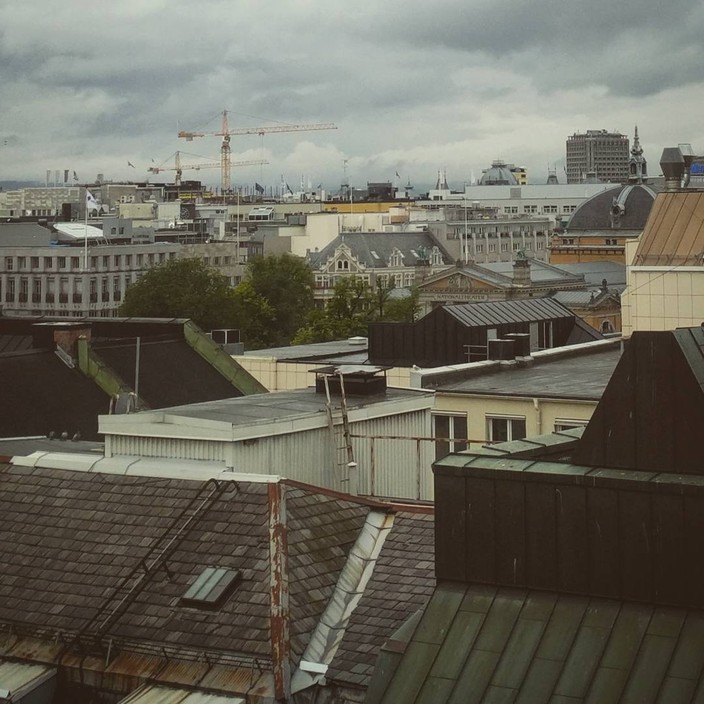 Rooftops near central Oslo