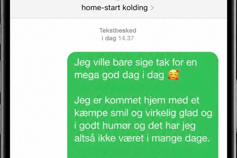 Sms fra frivillig