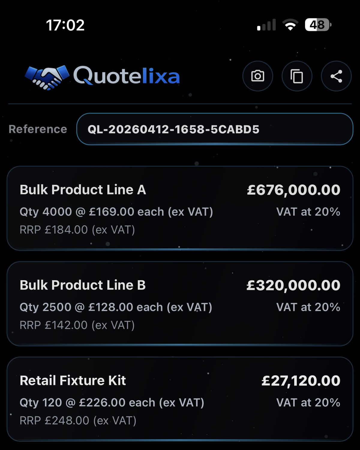 Workflow diagram showing Customer view as the outward step after Home in Quotelixa Pro.