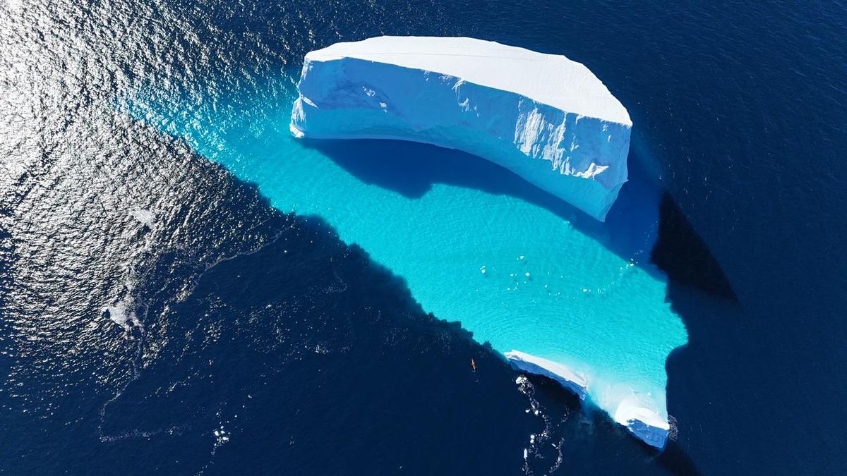 A huge iceberg in Disko Bay