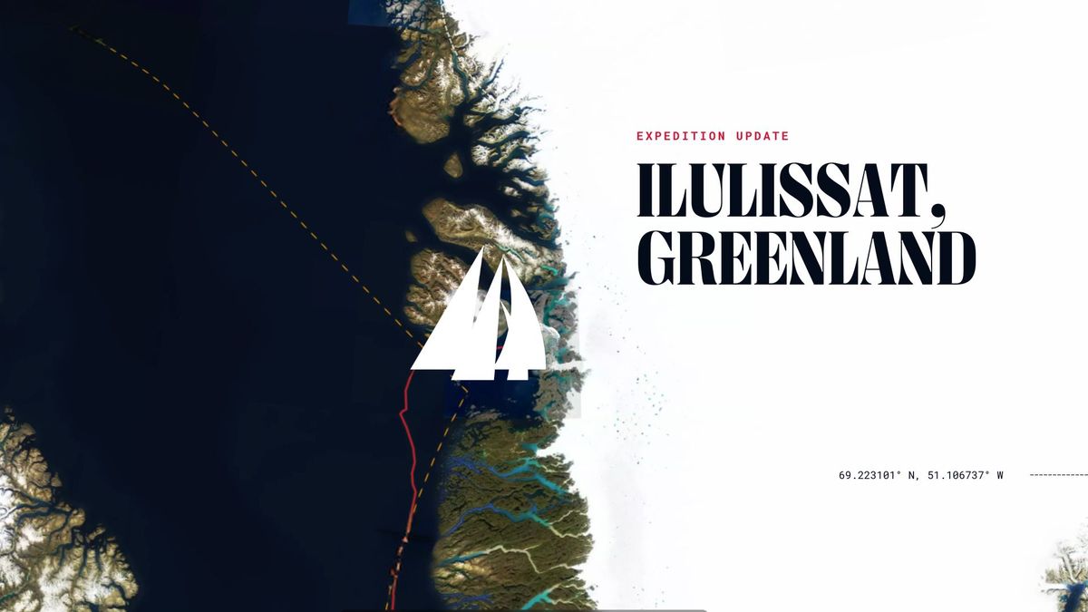 Map location showing Abel Tasman in Ilulissat, Greenland