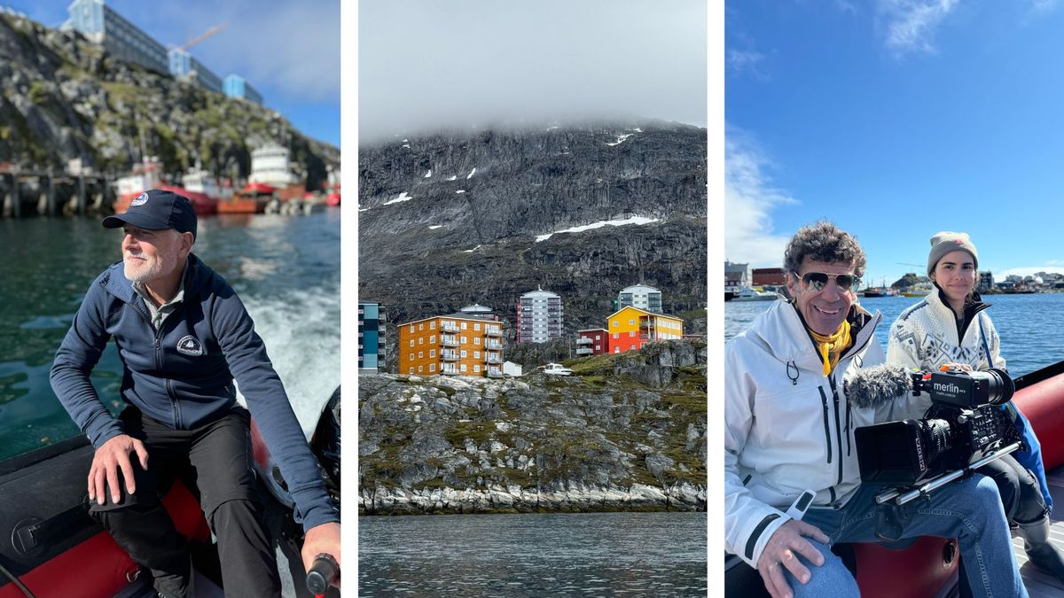 Keith, Sylvestre, and Cleo in Nuuk, Greenland