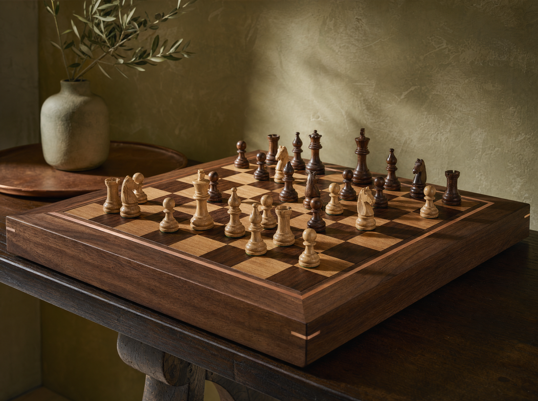 Copper-Vein Chess Set