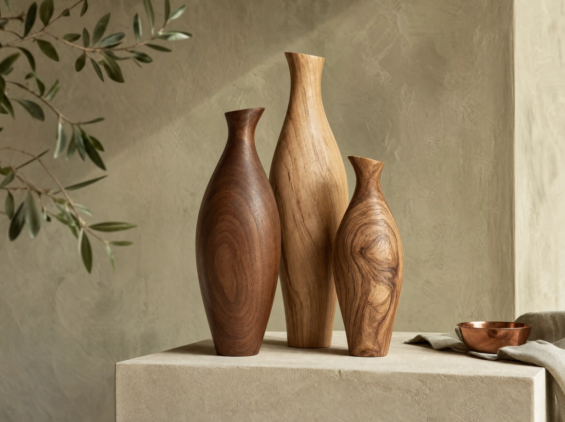 Turned Vase Trio