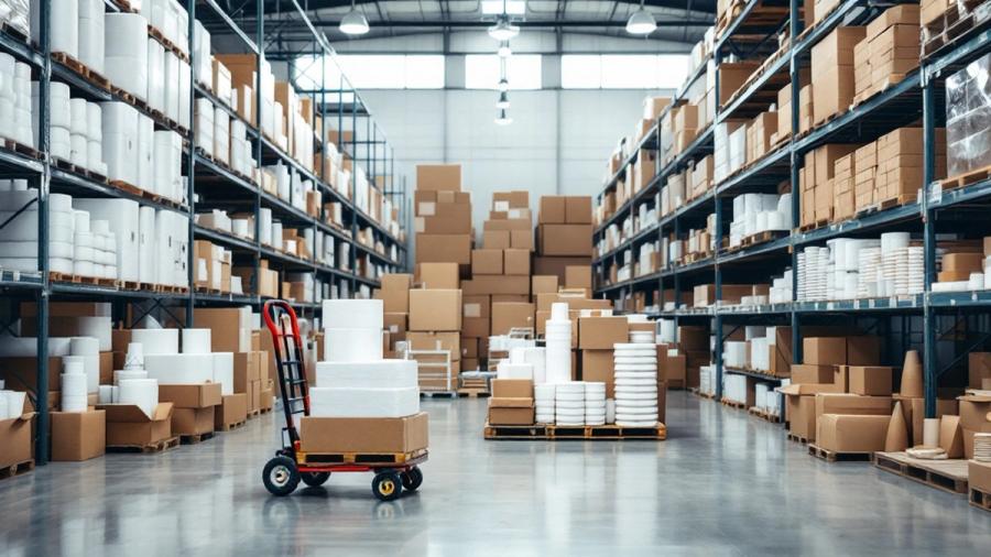 Nordet Supply warehouse, the bilingual demo site