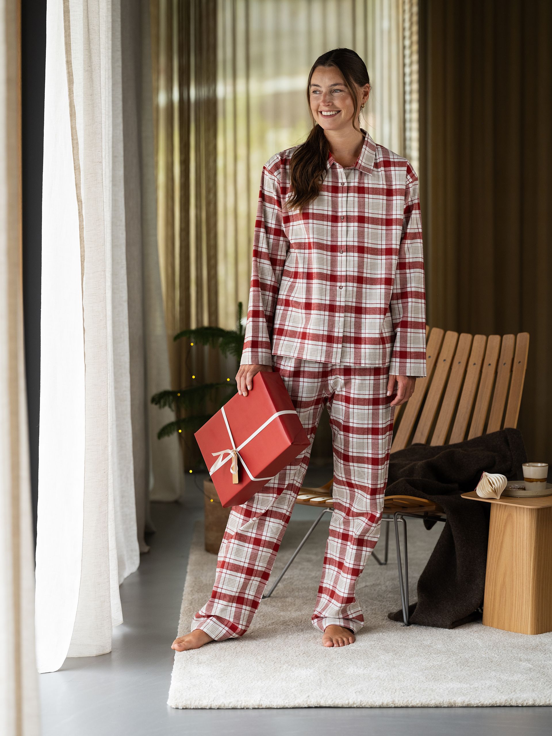 Lune pyjamaser i flanell