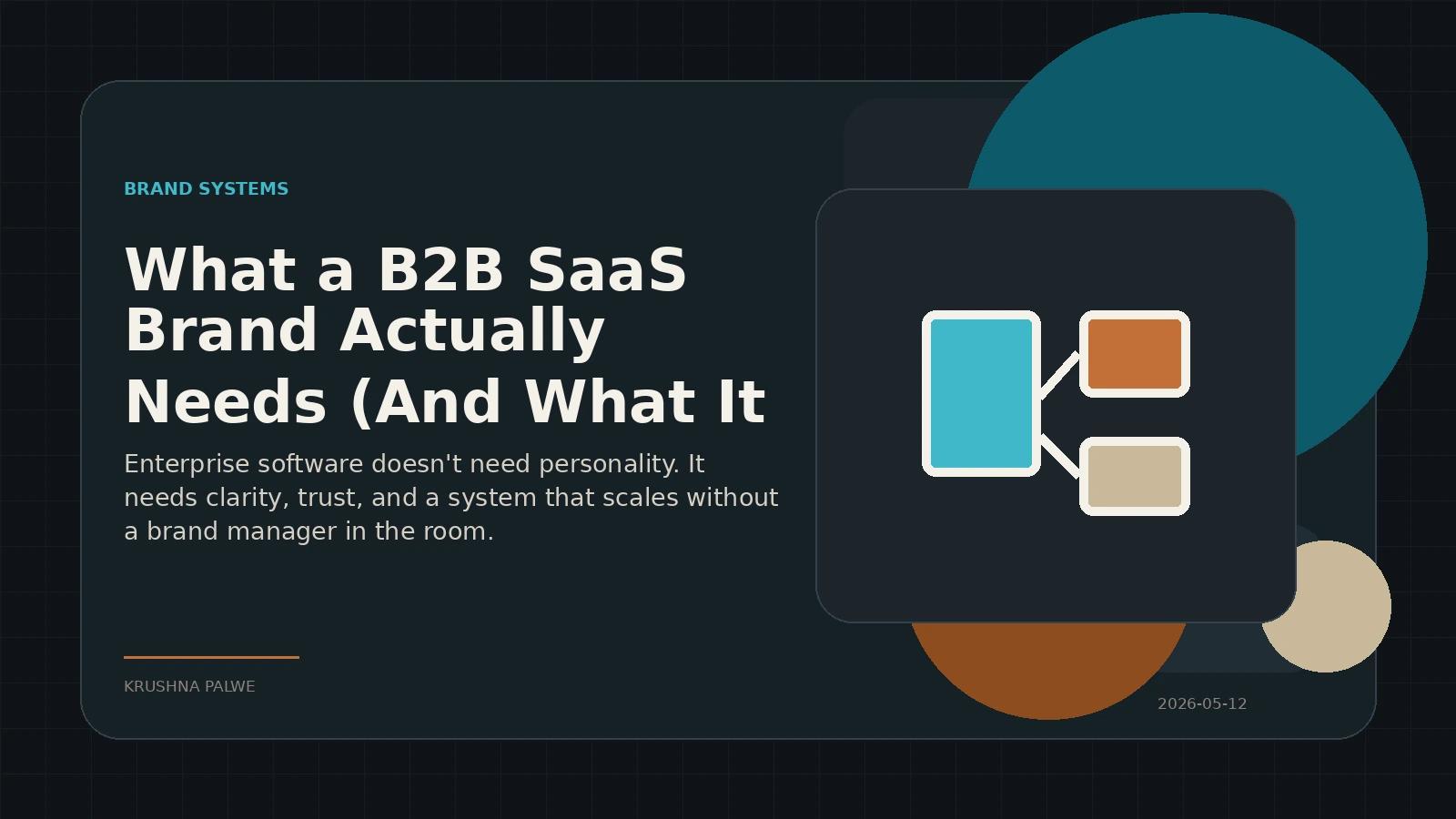 What a B2B SaaS Brand Actually Needs (And What It Doesn't)
