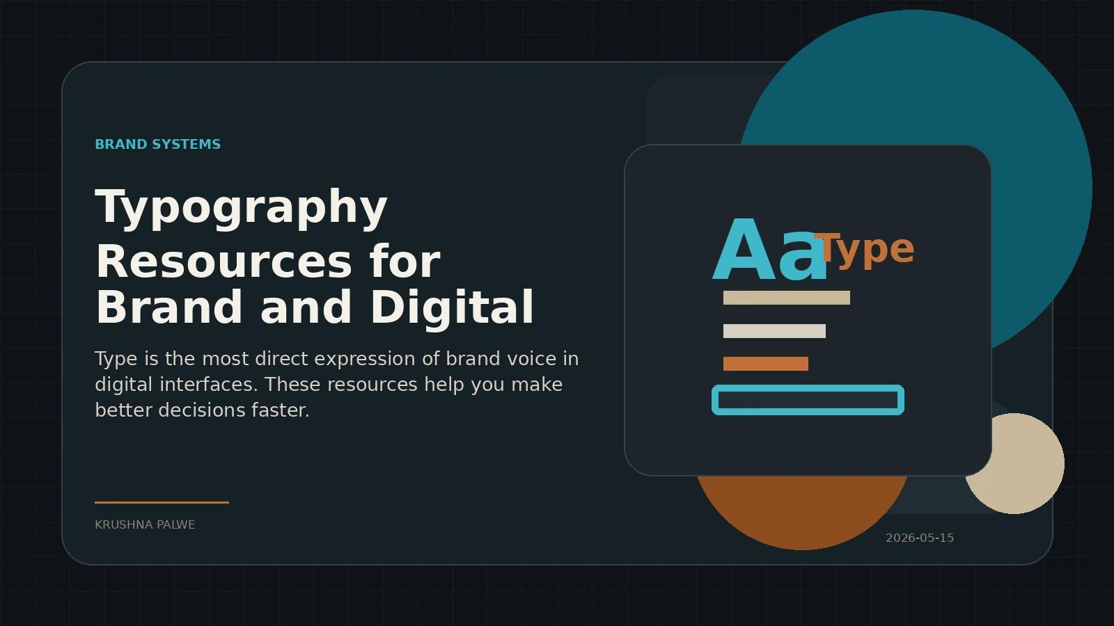 Typography Resources for Brand and Digital Work