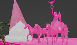 making of barbie lens