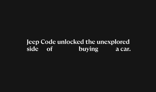 Jeep code unlocked the unexplored side of buying a car