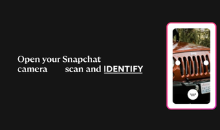 open Snapchat camera and identify