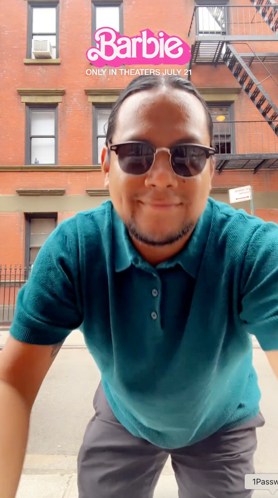 someone using the barbie lens