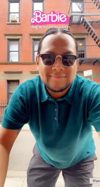 someone using the barbie lens