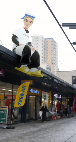 zeeman sitting on top of a shop