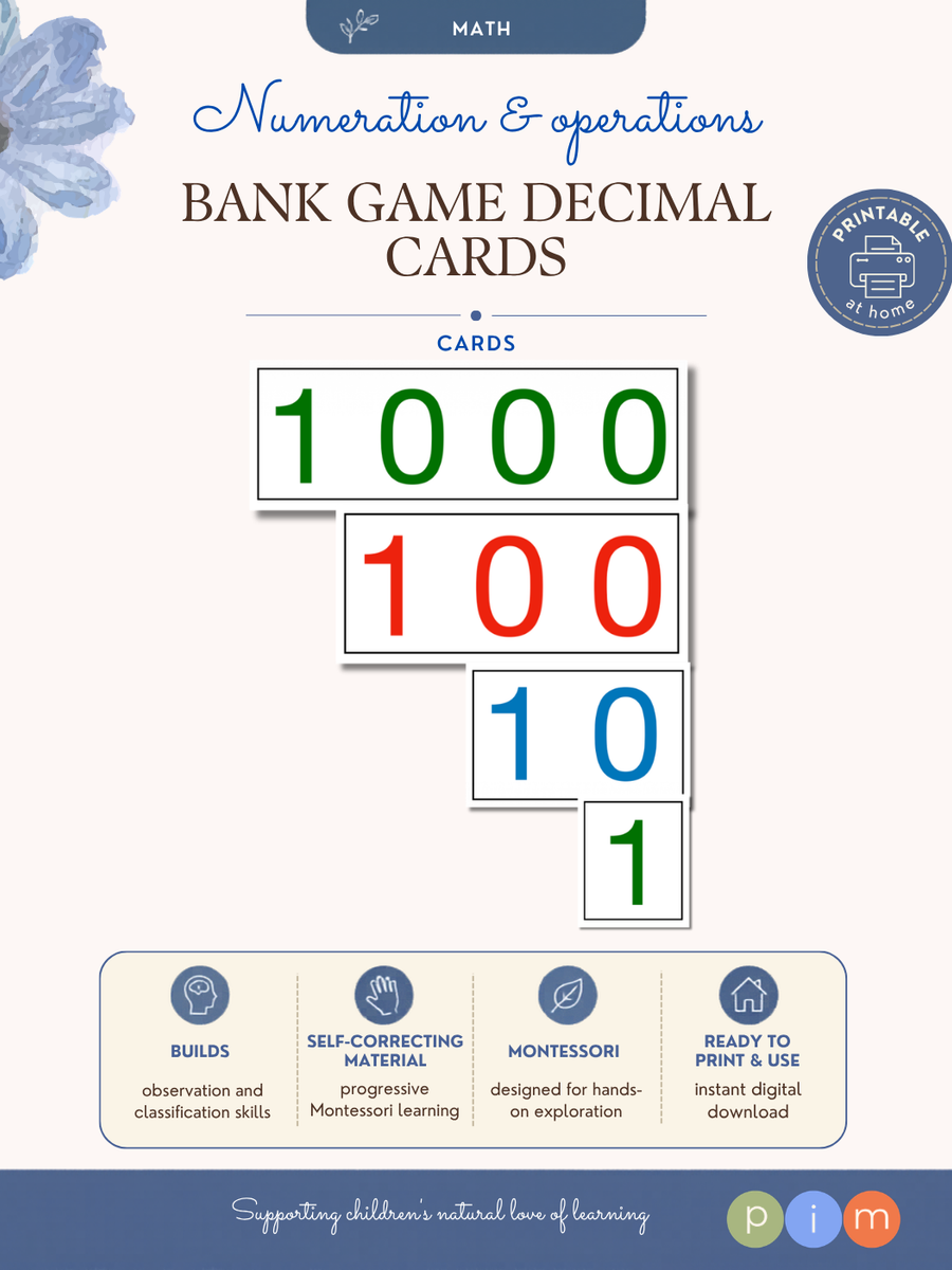 05. Tarjetas del Sistema Decimal para el Banco