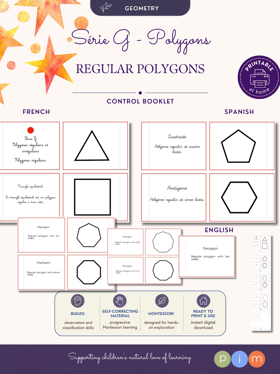 24. Libro de control - Serie G - Polígonos regularesControl Book – Series G – Regular Polygons