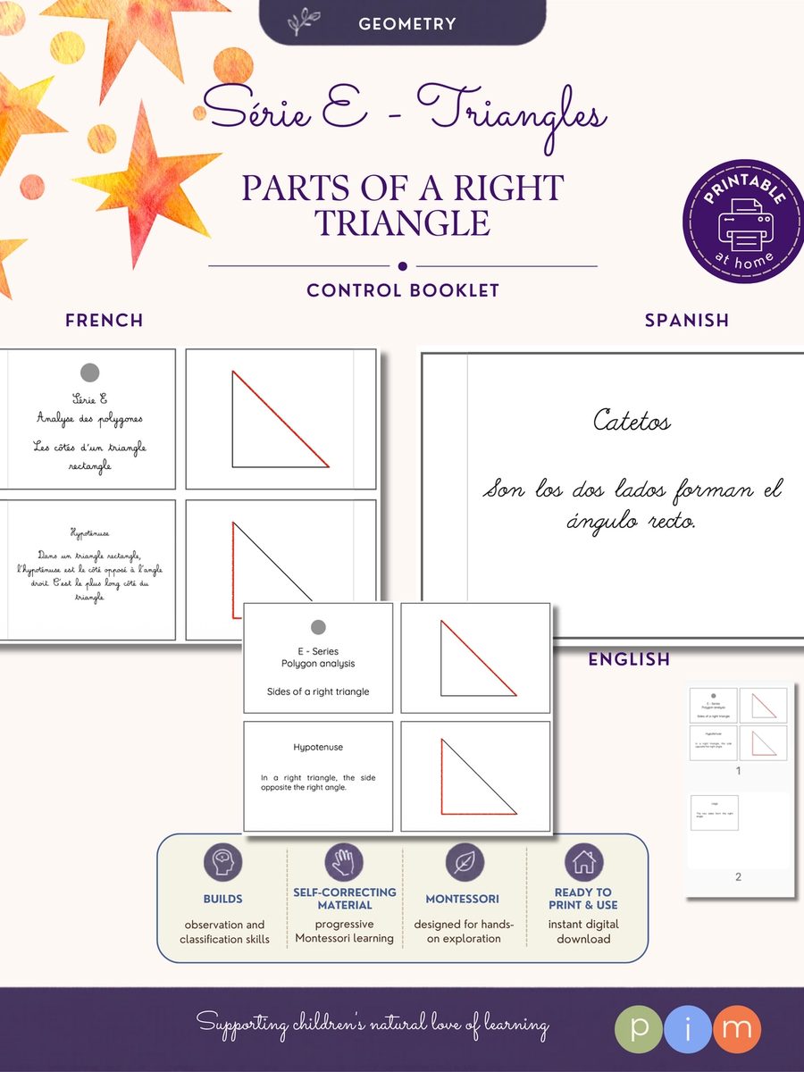 11. Libro de control - Serie E - Lados de un triángulo rectánguloControl Book – Series E – Sides of a Right Triangle
