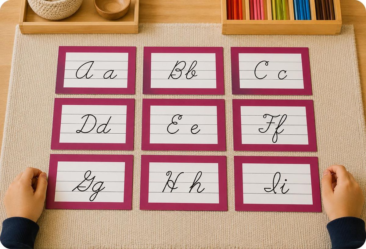 Matériels Montessori pour le langage