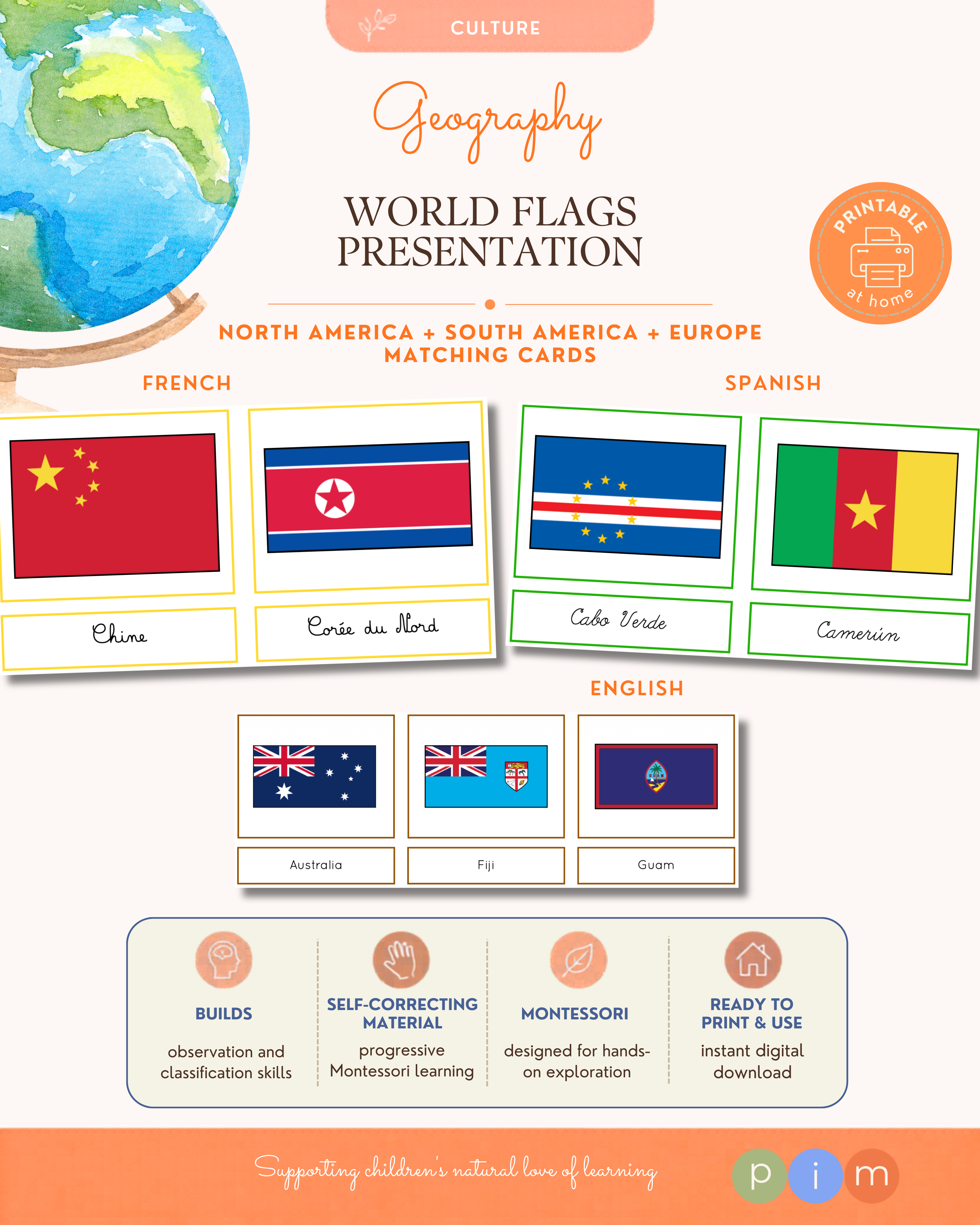 05. Les Drapeaux du Monde · Asie, Afrique et Océanie