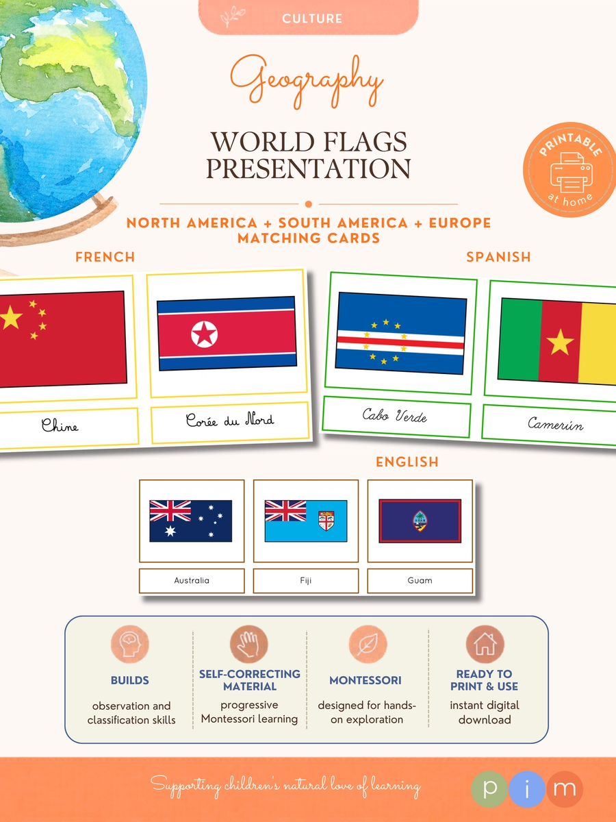 05. Les Drapeaux du Monde · Asie, Afrique et Océanie