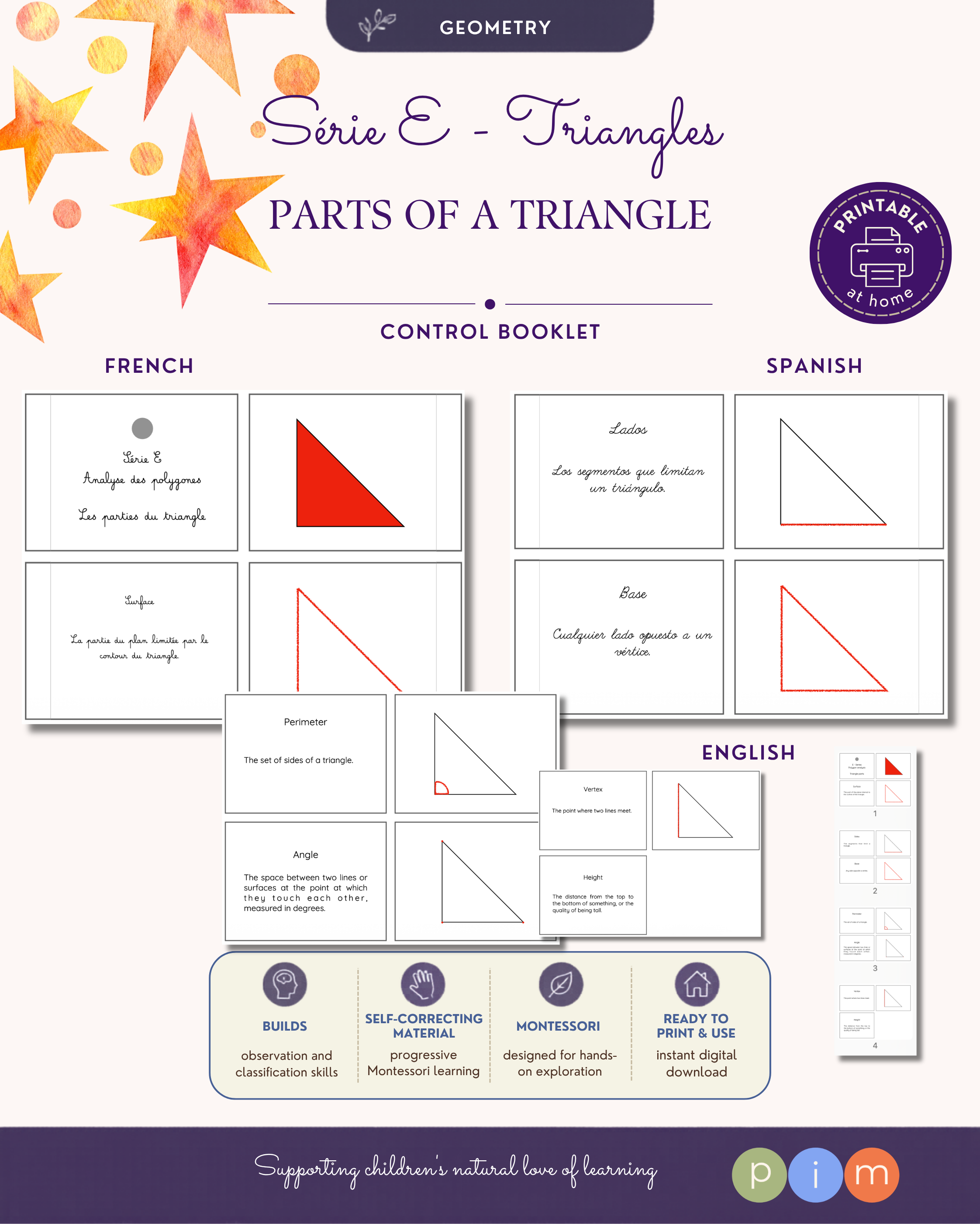 13. Libro de control - Serie E - Partes del triángulo