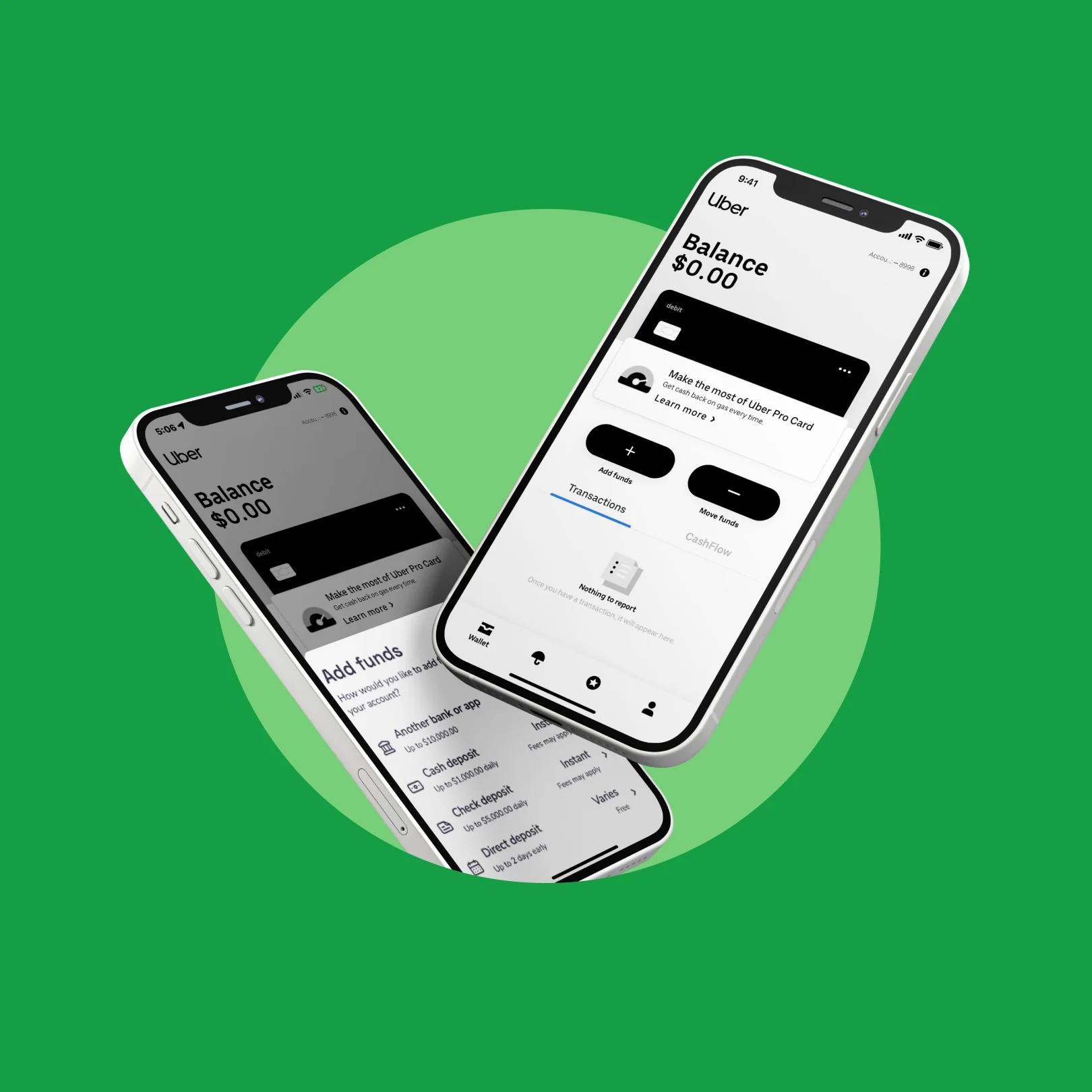 Uber pro cash management