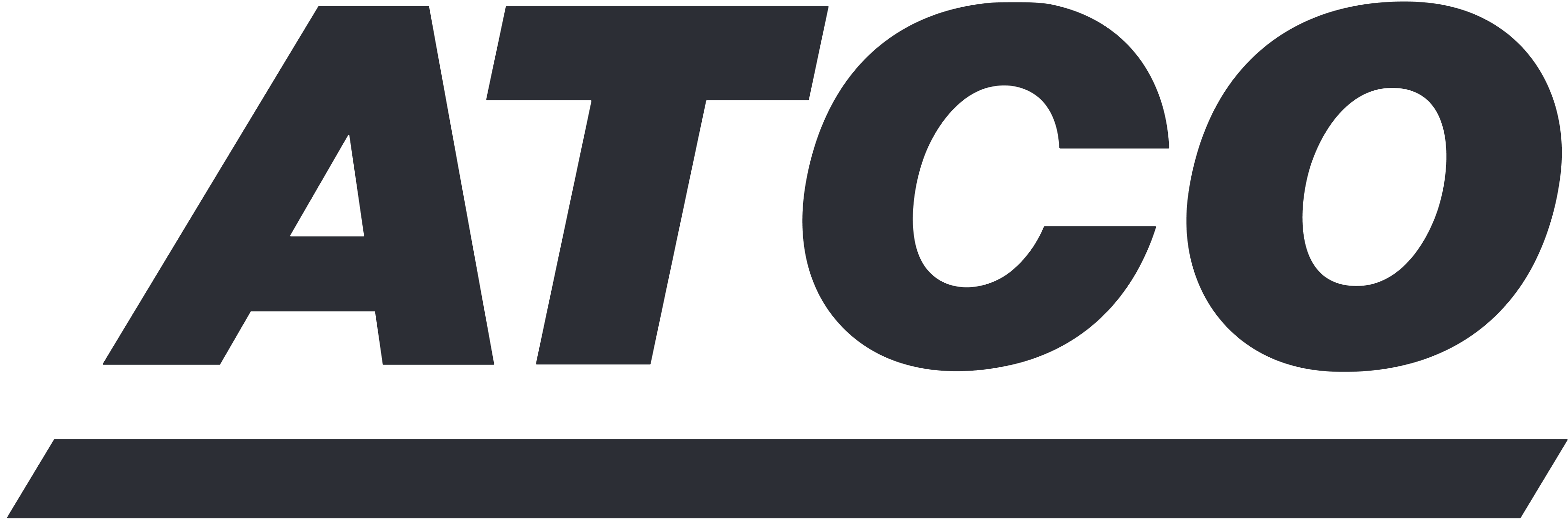 Atco logo in black on a transparent background.