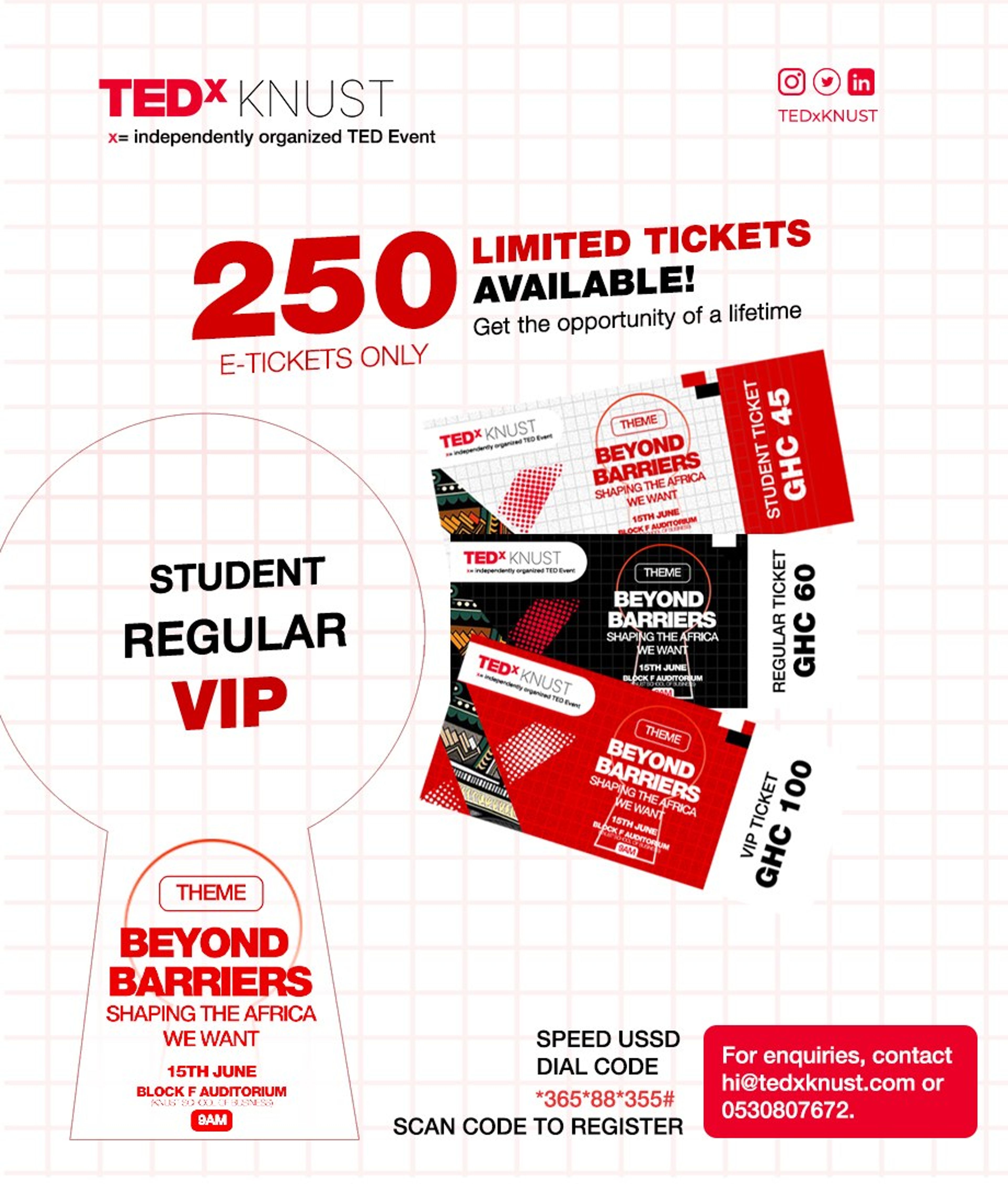 TEDxKNUST speaker and print design 9