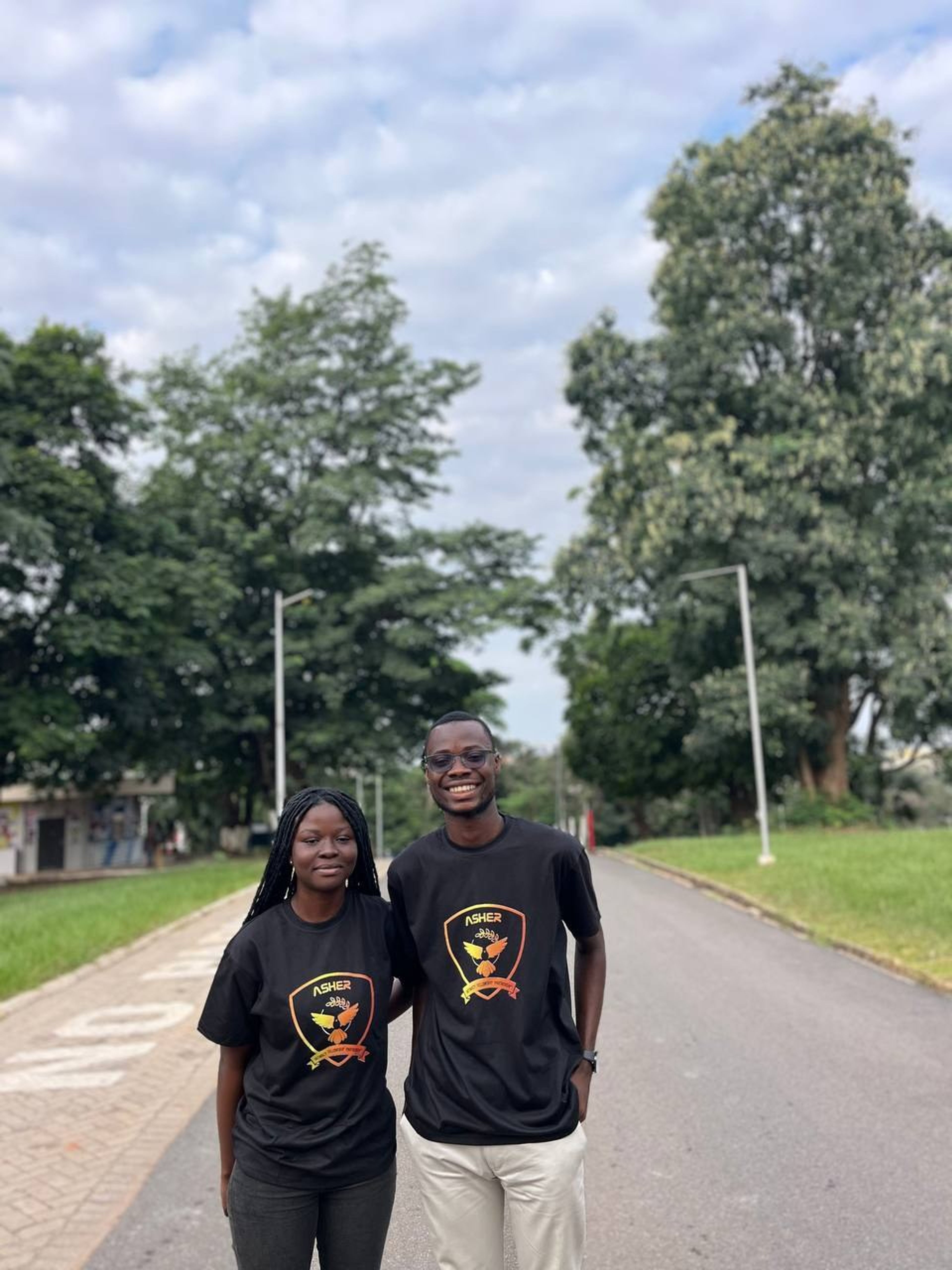 Asher Fellowship crest and tees 5