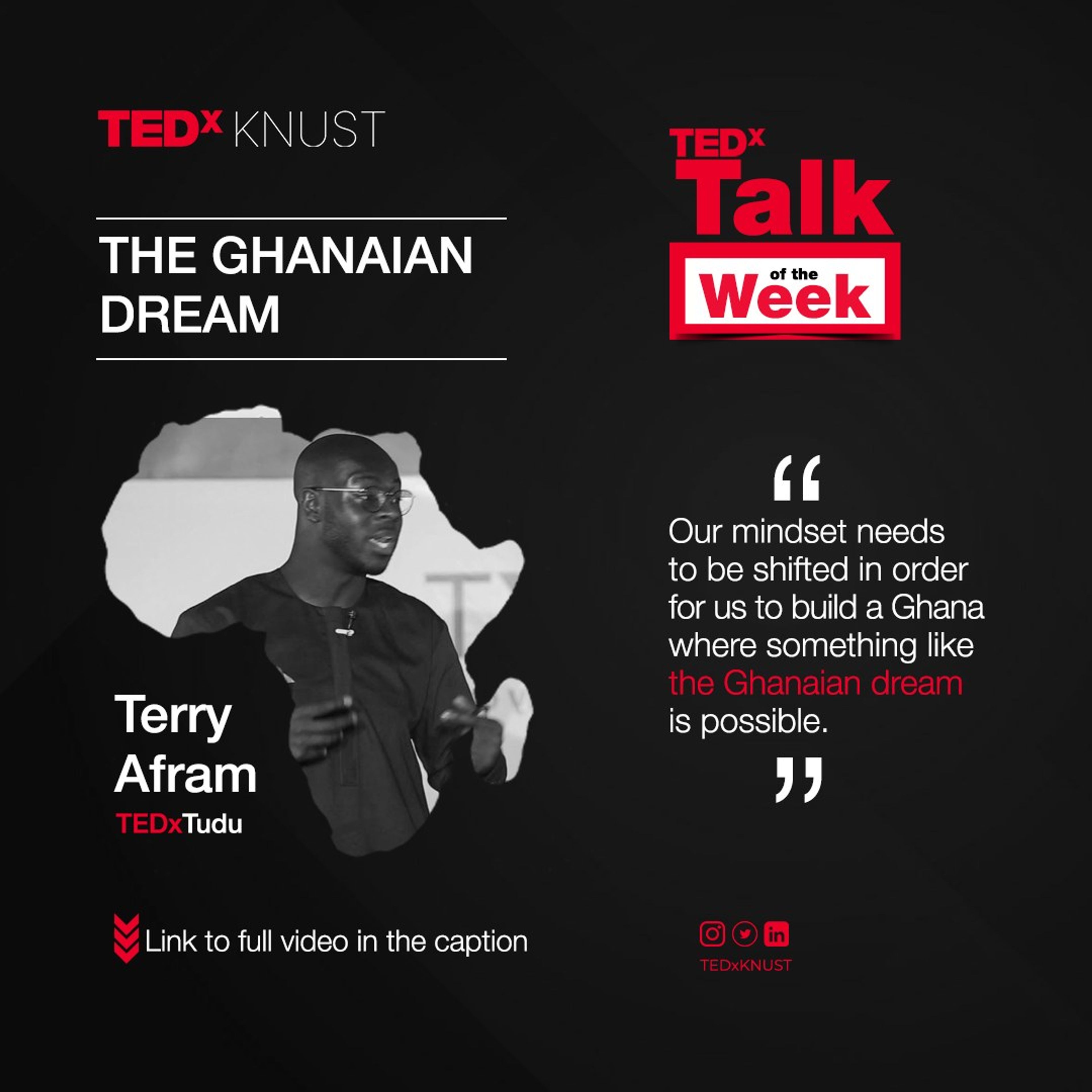 TEDxKNUST campaign graphic 12