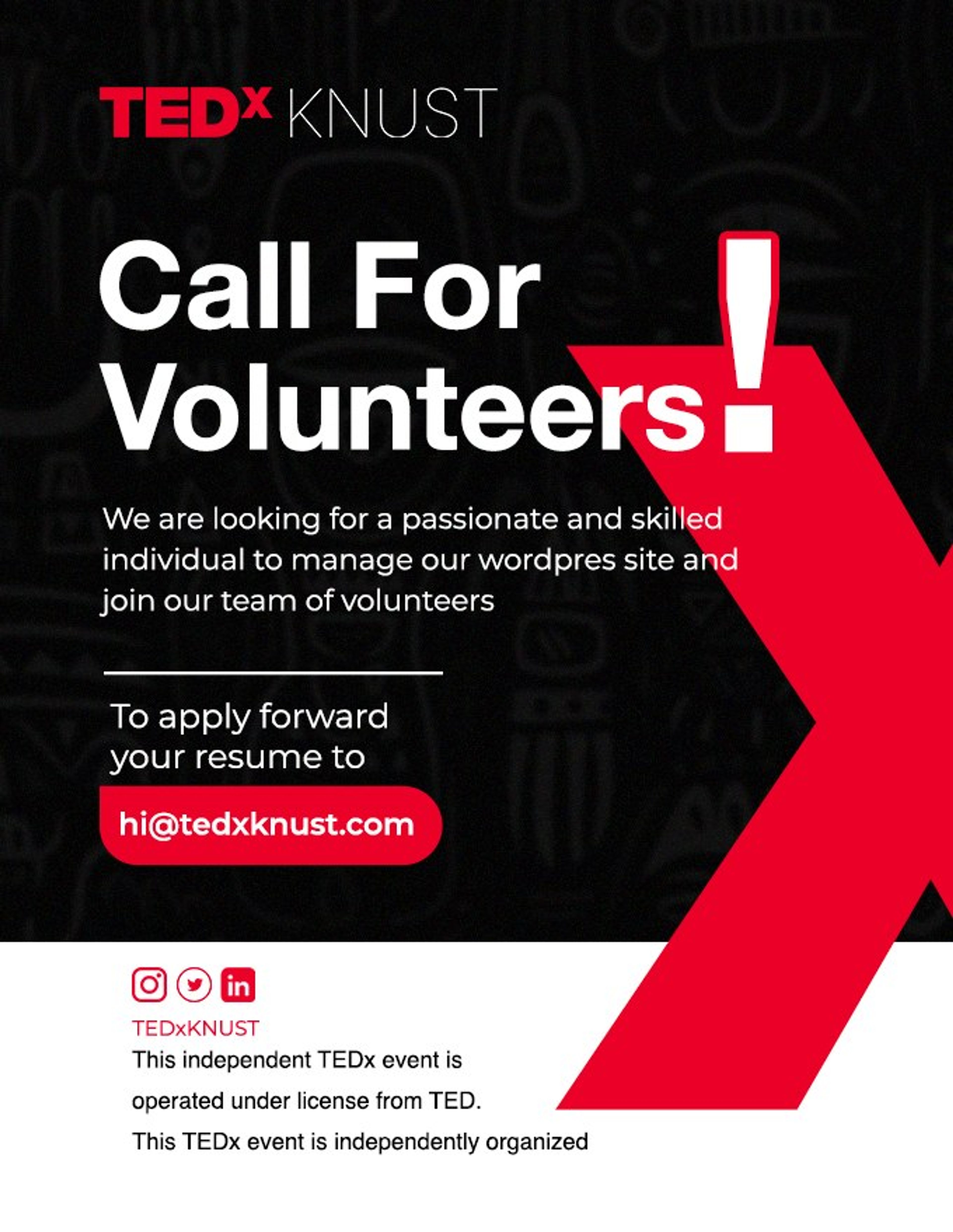 TEDxKNUST campaign graphic 3