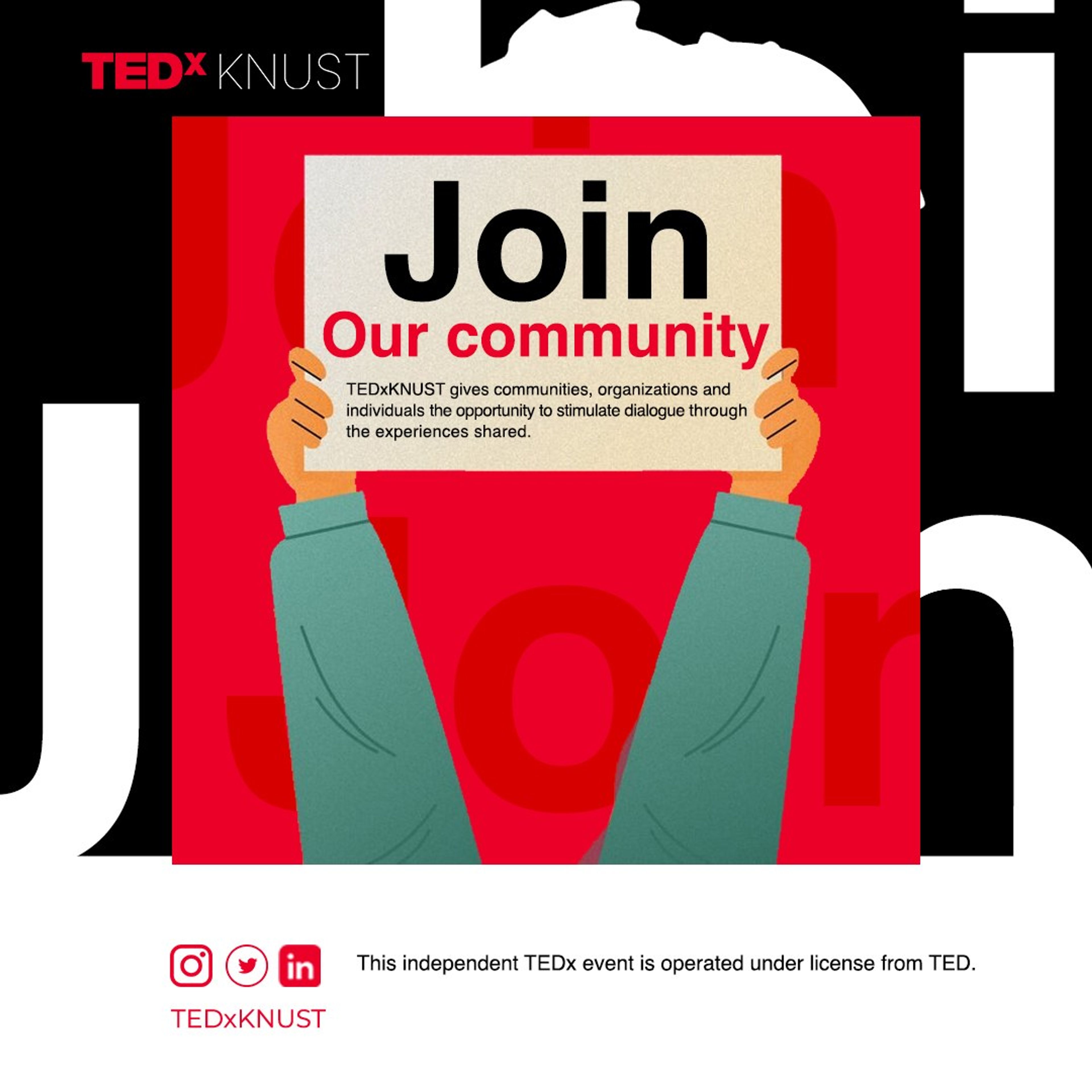 TEDxKNUST campaign graphic 9