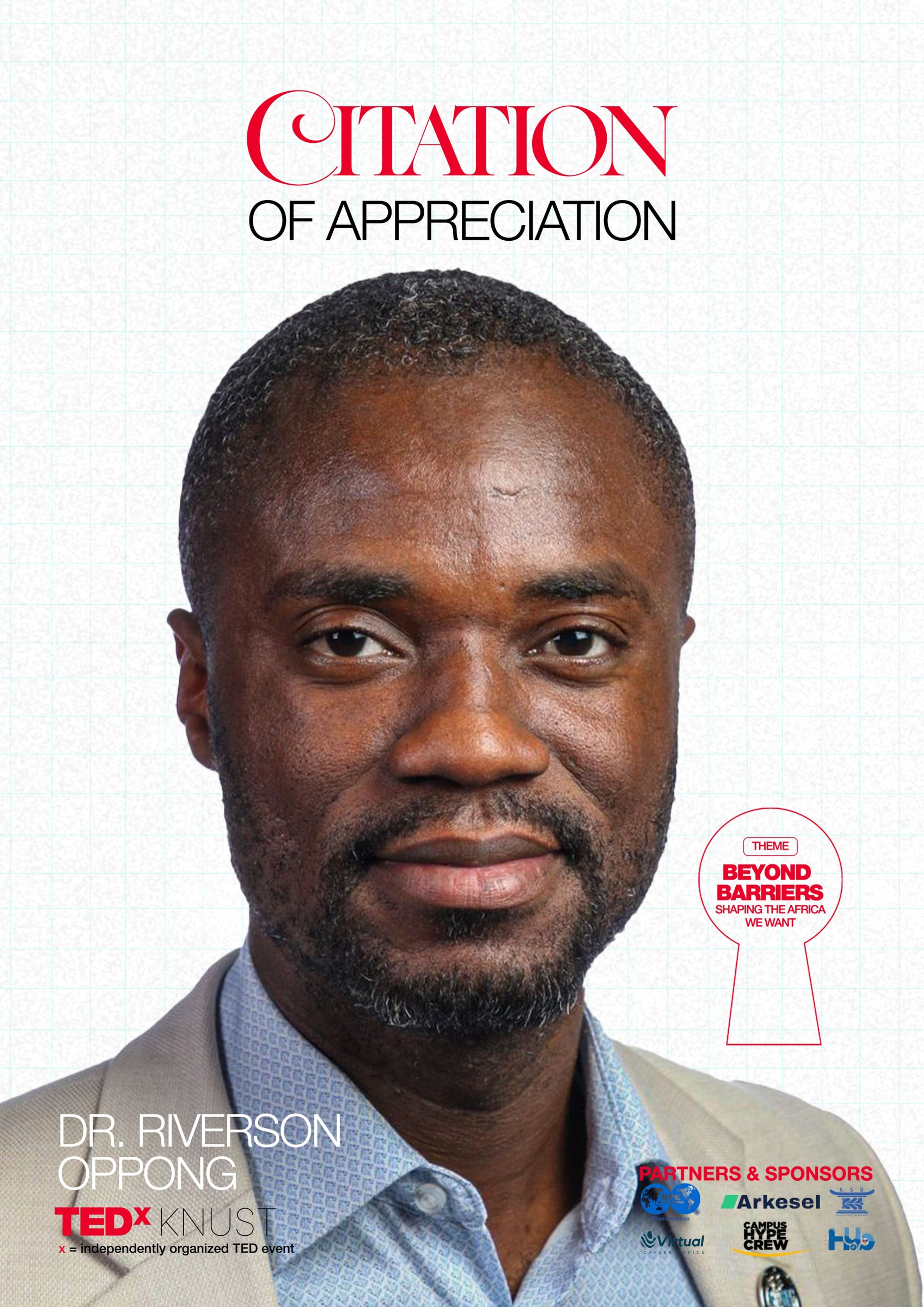 TEDxKNUST speaker and print design 13