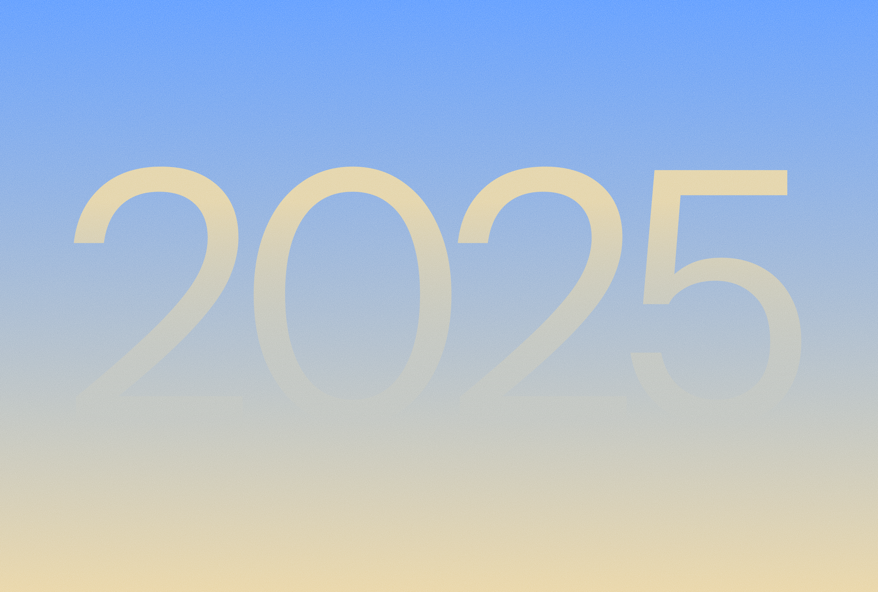 Grafisk fremstilling av årstallet 2025