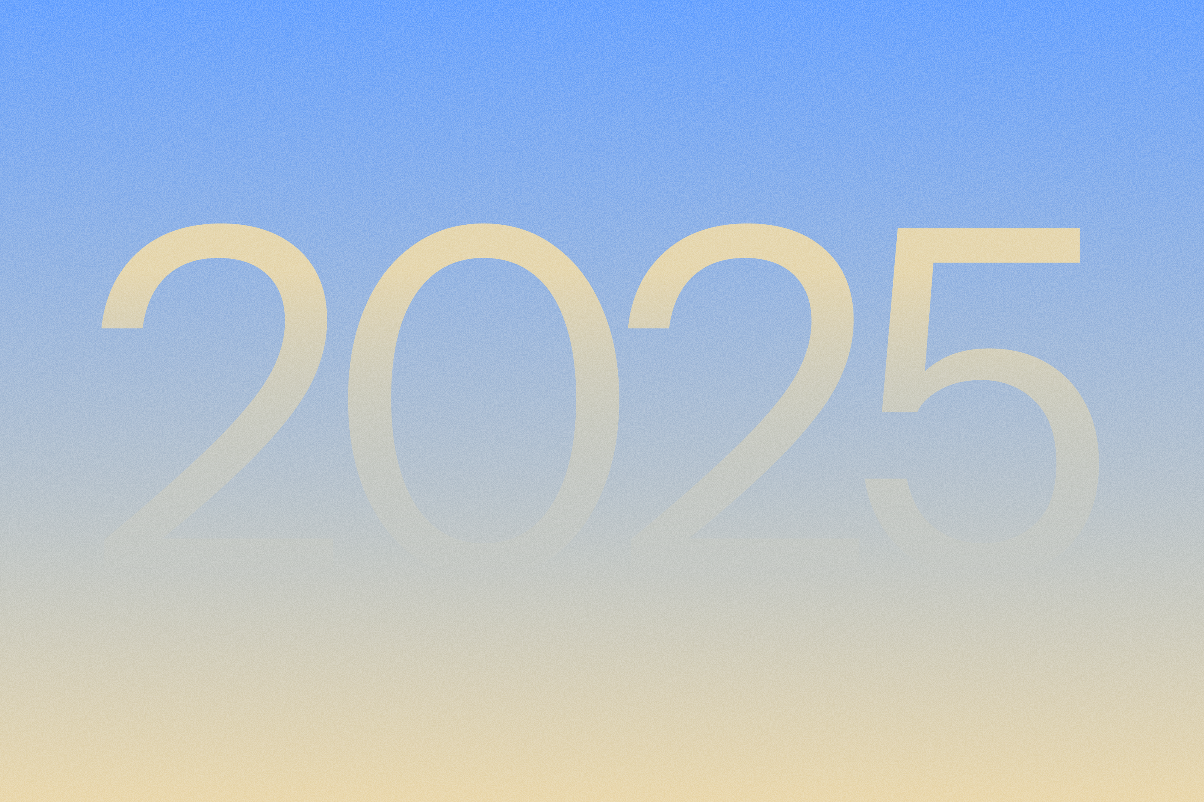 Grafisk fremstilling av årstallet 2025