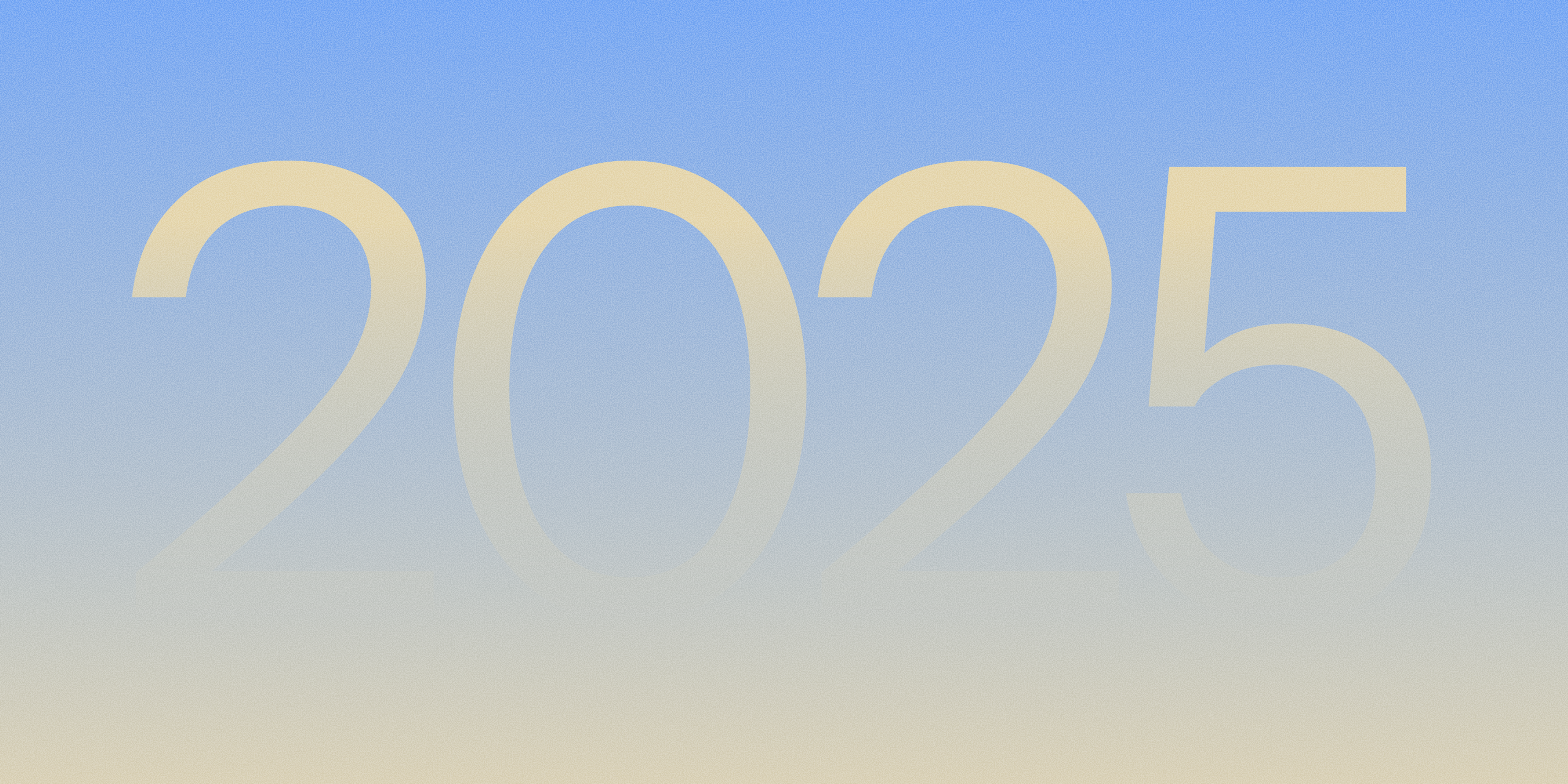 Grafisk fremstilling av årstallet 2025