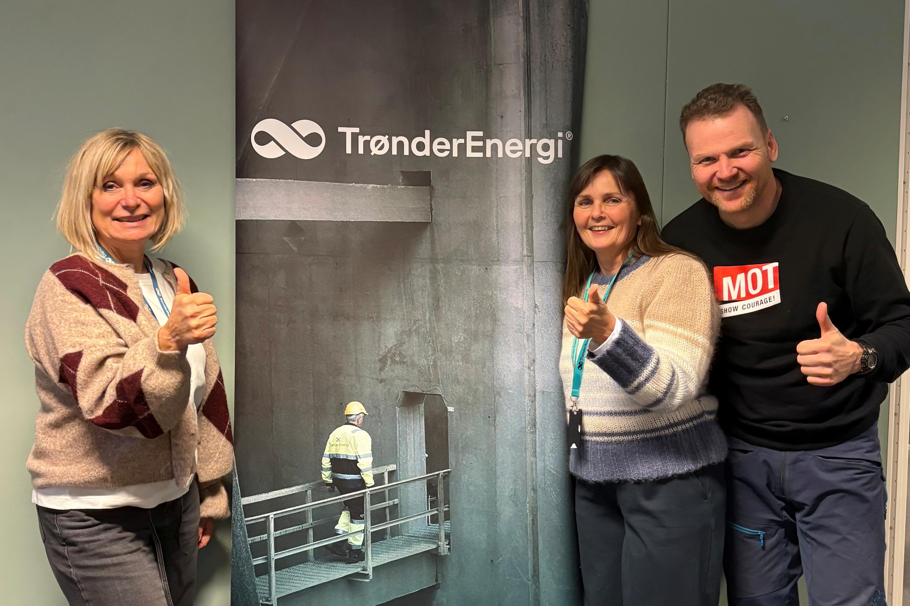 MOT- og TrønderEnergi-ansatte sammen om samarbeidet
