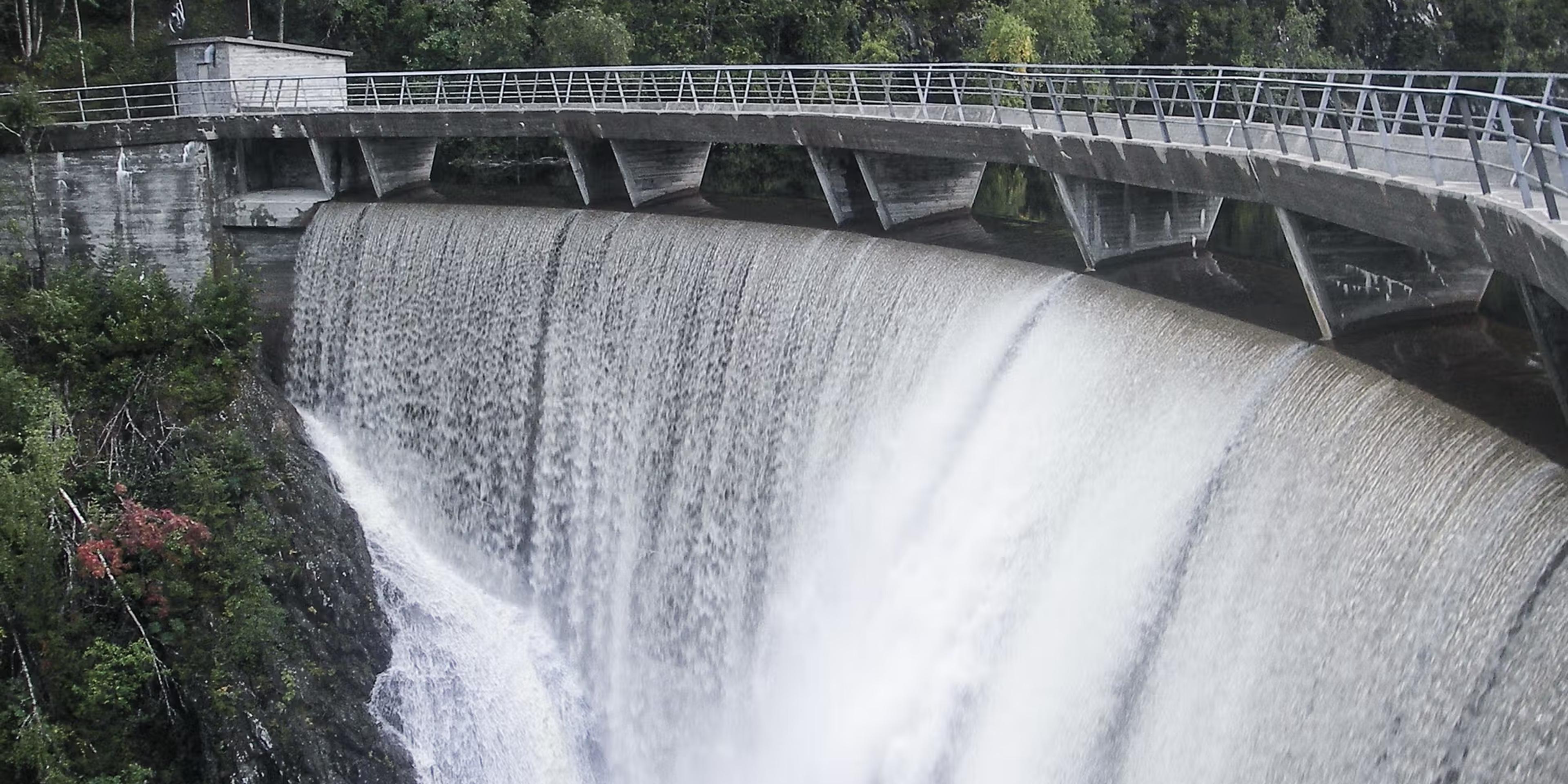 TrønderEnergis dam til Sokna kraftverk