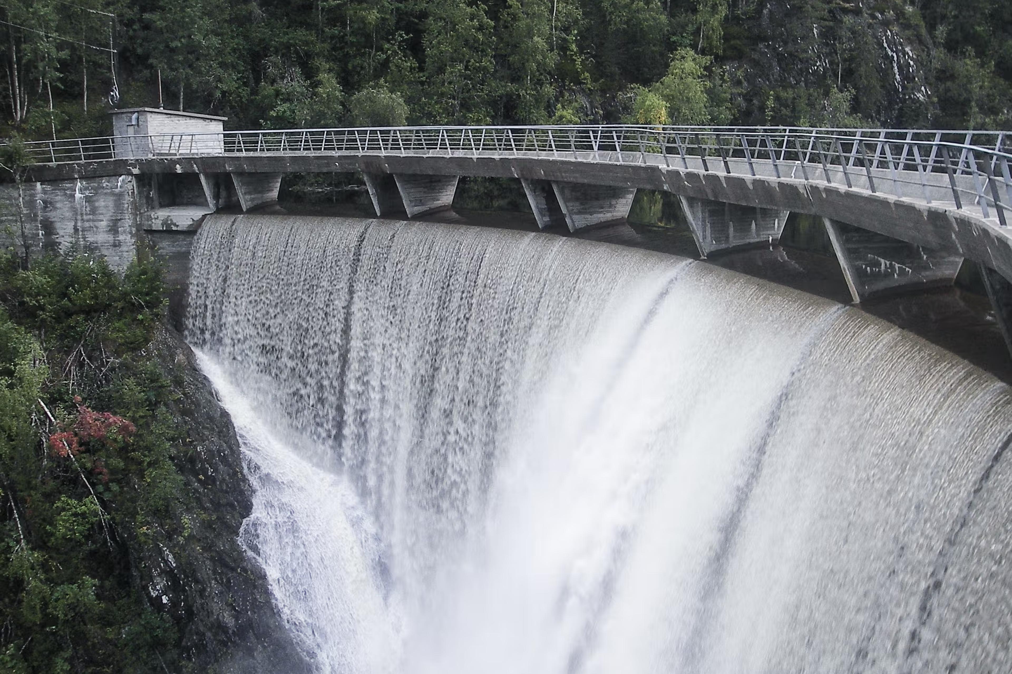 TrønderEnergis dam til Sokna kraftverk