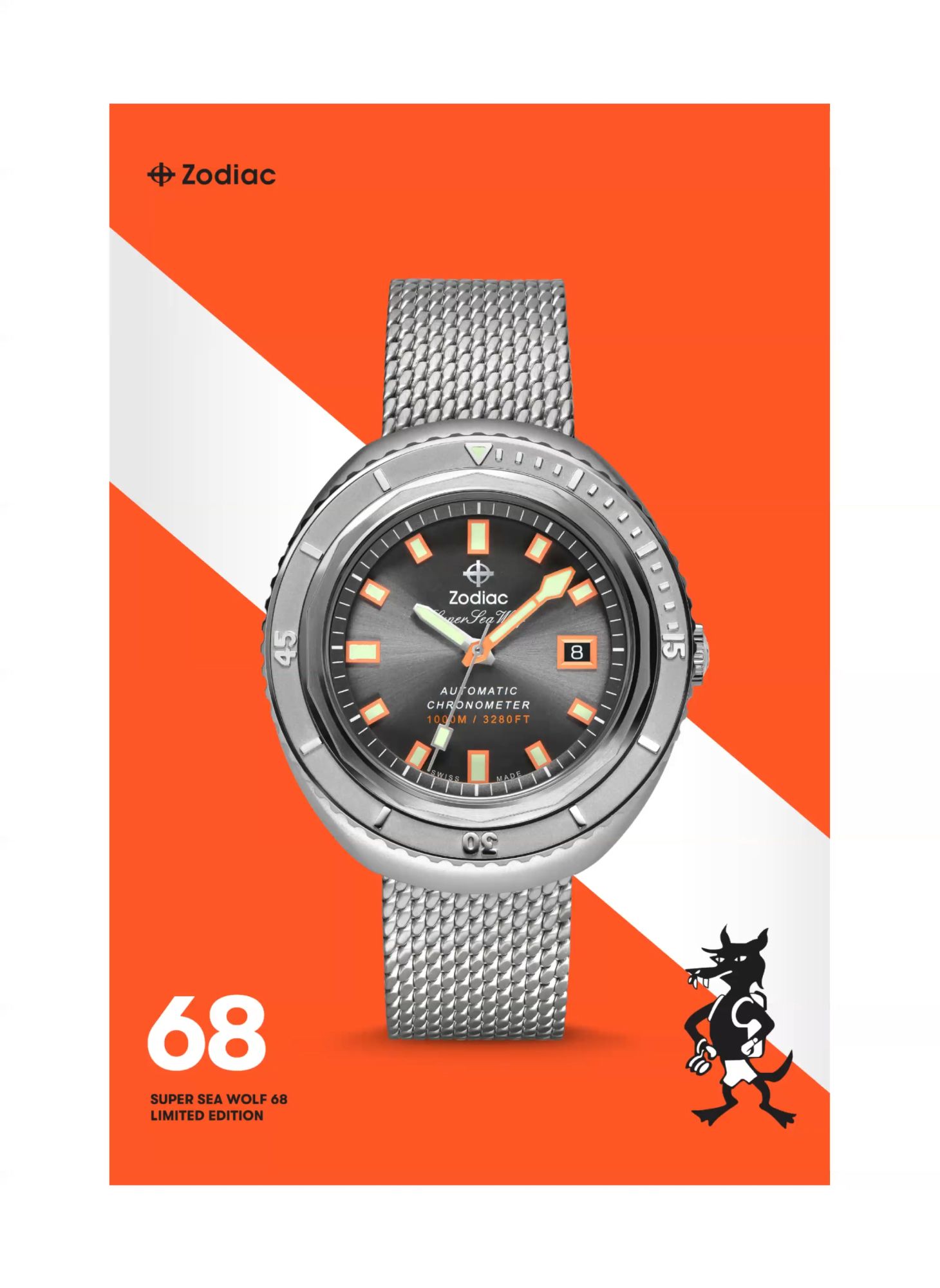 Zodiac Super Sea Wolf 68 watch ad