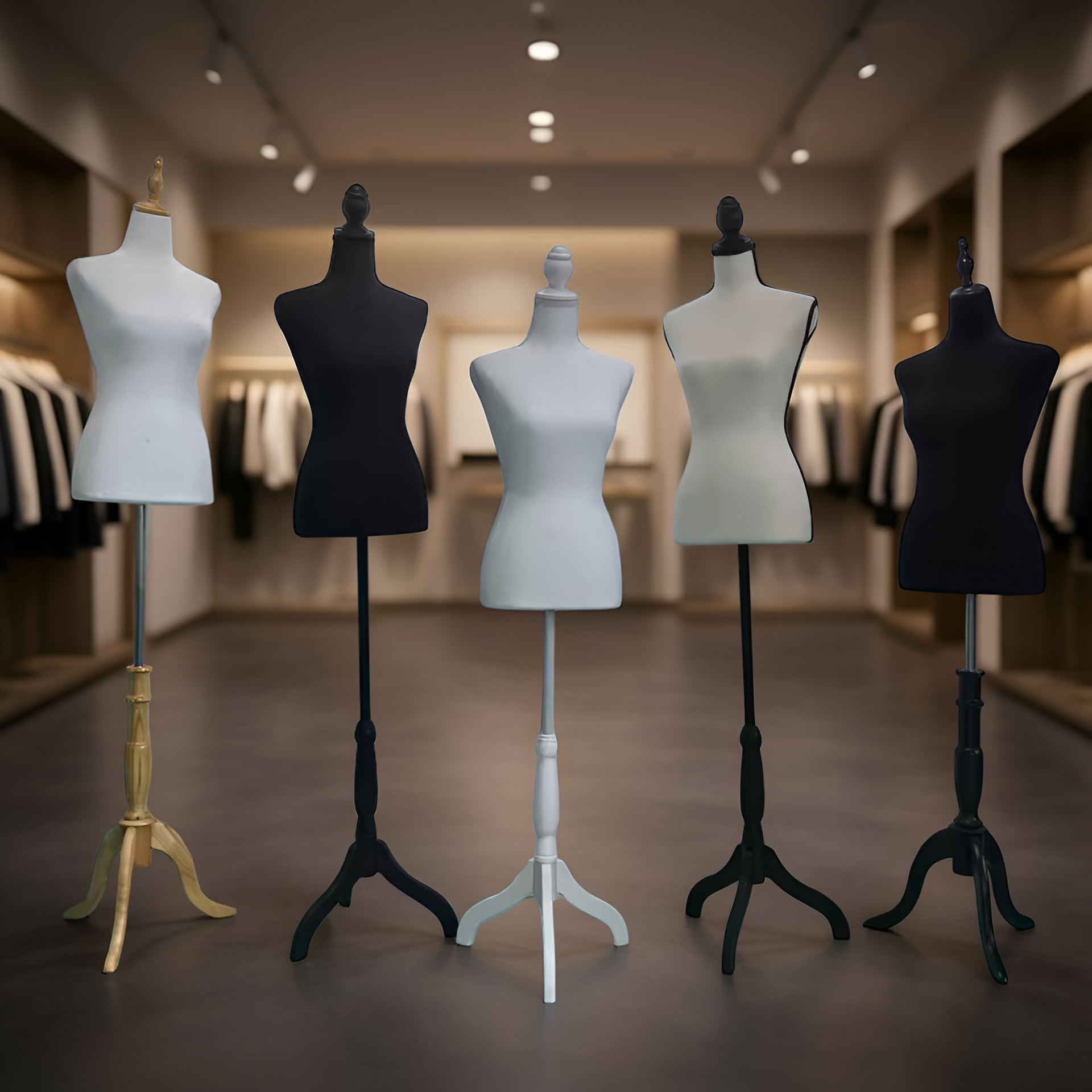 Maniquís de drapeo de tela