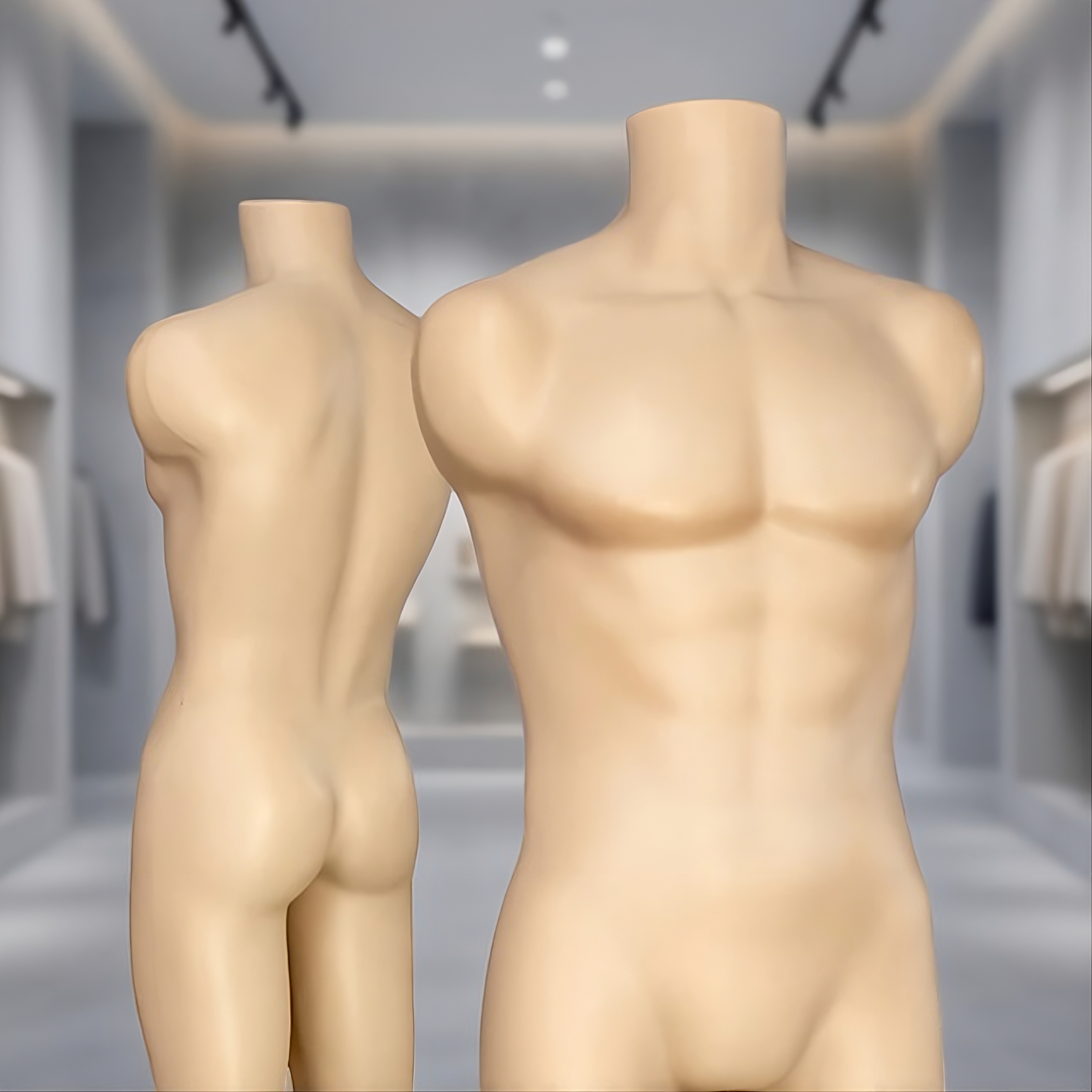 Maniquís de plástico de caballero